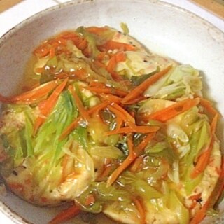 がんもどきの野菜あんかけ